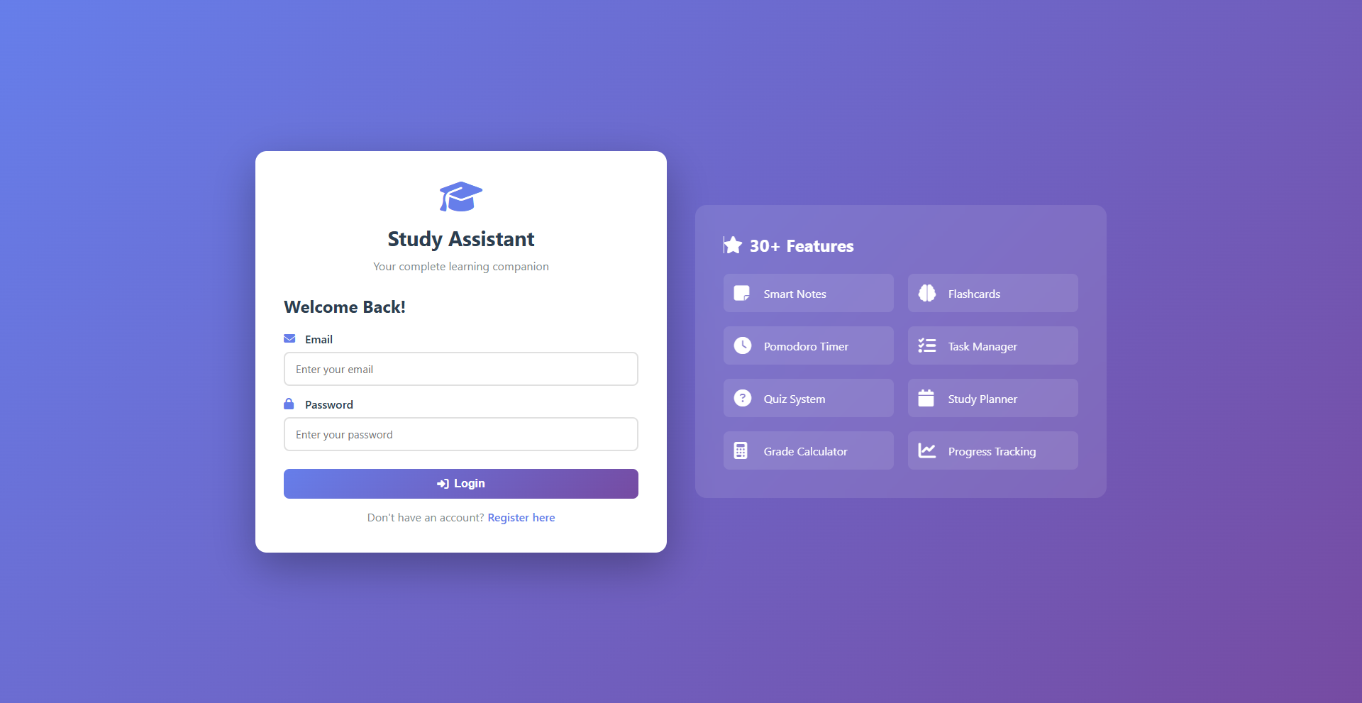 Study Assistant Screenshot