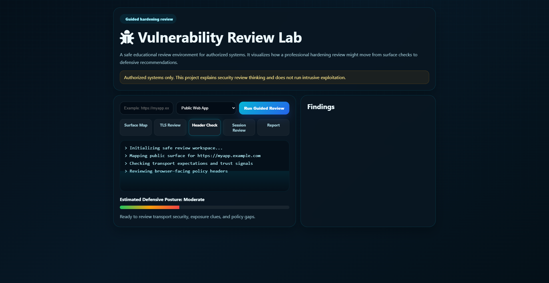 Vulnerability Review Lab Screenshot